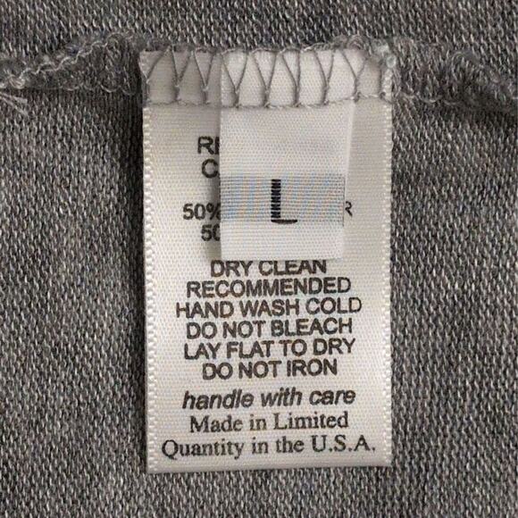 NWT Michael Lauren Gray Carson Long Sleeve Lace Up Front Hoodie Size L - Picture 4 of 9